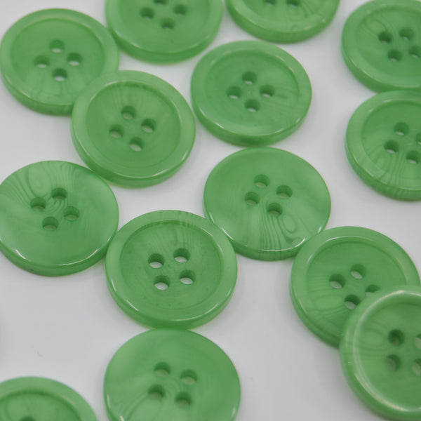 Button - Pop of Colour - Fern - 18mm